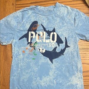 Polo by Ralph Lauren Blue Shark Graphic Tee